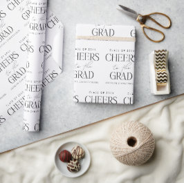 Gepersonaliseerde Proost op het Afstudeerder Wrapp Cadeaupapier