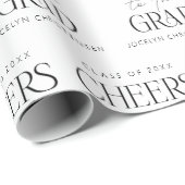 Gepersonaliseerde Proost op het Afstudeerder Wrapp Cadeaupapier (Rol Hoek)