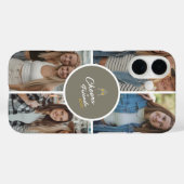 Gepersonaliseerde Proost op Vrienden 4 Fotocollage Case-Mate iPhone Case (Achterkant (horizontaal))