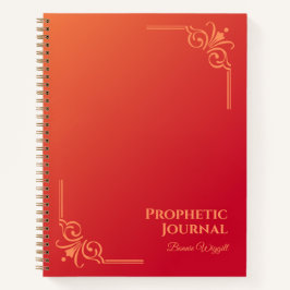 Gepersonaliseerde Prophetic Journal Spiral Notitie Notitieboek