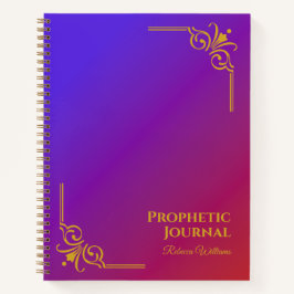 Gepersonaliseerde Prophetic Journal Spiral Notitie Notitieboek