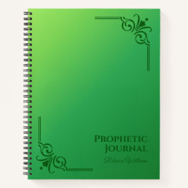 Gepersonaliseerde Prophetic Journal Spiral Notitie Notitieboek