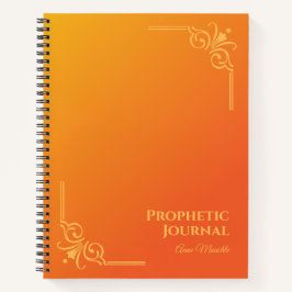 Gepersonaliseerde Prophetic Journal Spiral Notitie Notitieboek
