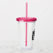 Gepersonaliseerde proteïne shake tumbler glas met  (Rechts)