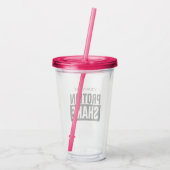 Gepersonaliseerde proteïne shake tumbler glas met  (Achterkant)