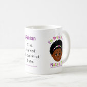 Gepersonaliseerde #Proud2BNaturalMe Koffiemok (Voorkant rechts)