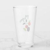 Gepersonaliseerde pruimen en kersen partij glas (Achterkant)