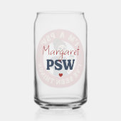 Gepersonaliseerde PSW Grappig Blikvorm Glas (Achterkant)