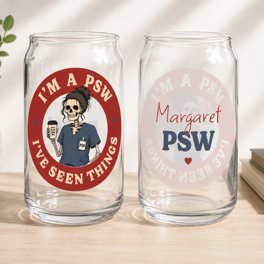 Gepersonaliseerde PSW Grappig Blikvorm Glas