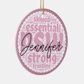 Gepersonaliseerde PSW Keramisch Ornament (Rechts)