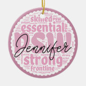 Gepersonaliseerde PSW Keramisch Ornament (Voorkant)