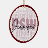 Gepersonaliseerde PSW Keramisch Ornament (Rechts)