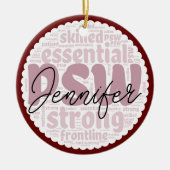 Gepersonaliseerde PSW Keramisch Ornament (Voorkant)