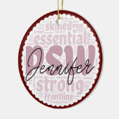 Gepersonaliseerde PSW Keramisch Ornament (Links)