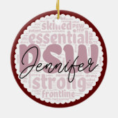 Gepersonaliseerde PSW Keramisch Ornament (Achterkant)