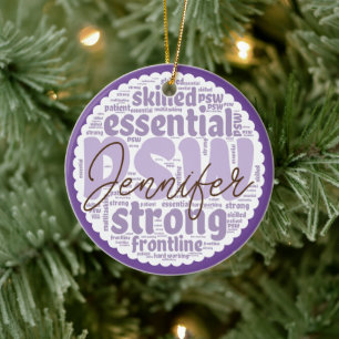 Gepersonaliseerde PSW Keramisch Ornament