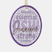 Gepersonaliseerde PSW Keramisch Ornament (Rechts)