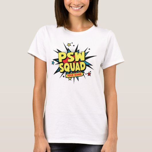 Gepersonaliseerde PSW-team! T-shirt (Voorkant)