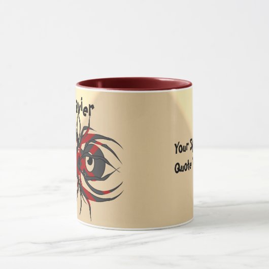 Gepersonaliseerde psychedelische arachnide van wan mok (Midden)