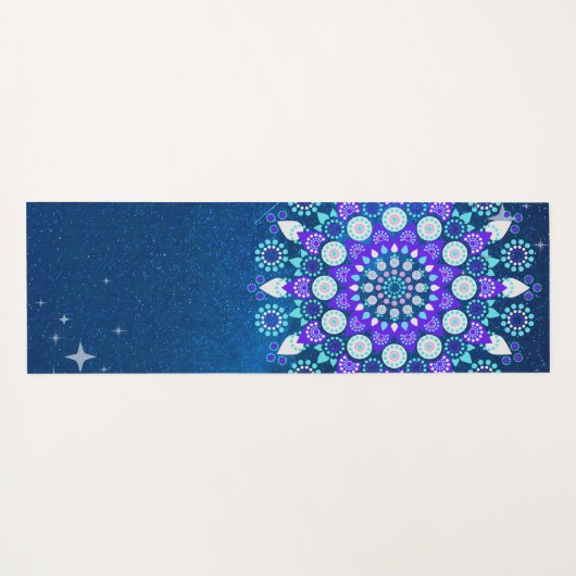 Gepersonaliseerde psychedelische serene modern zee yogamat (Achterkant (horizontaal))