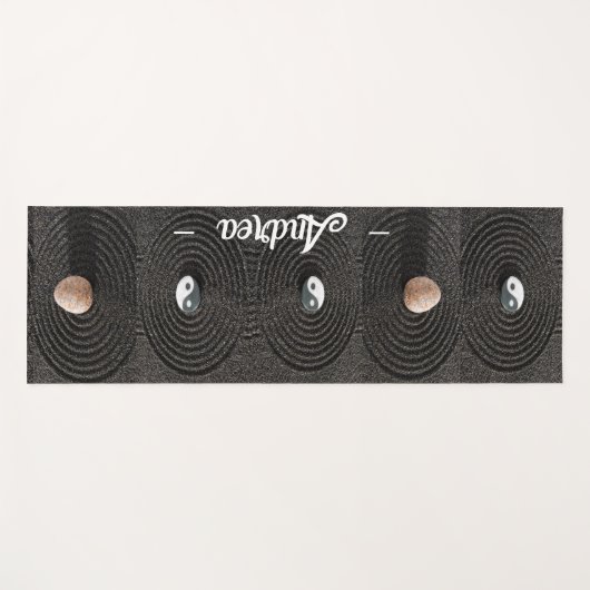 Gepersonaliseerde psychedelische serene modern zee yogamat (Voorkant (horizontaal))