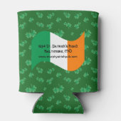 Gepersonaliseerde Pub & Eatery Irish Flag Shamrock Blikjeskoeler (Achterkant)