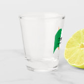 Gepersonaliseerde pub & eetcafé Ierse vlag Shot Glas (Links)