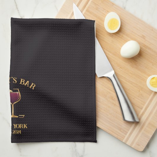 Gepersonaliseerde Pub Sign Bar Handdoek met aangep (Quarter Fold)