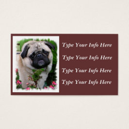 Gepersonaliseerde PUG-profielkaarten Visitekaartje