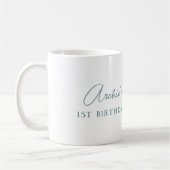 Gepersonaliseerde Pug Verjaardag Cake Coffee Mok (Links)