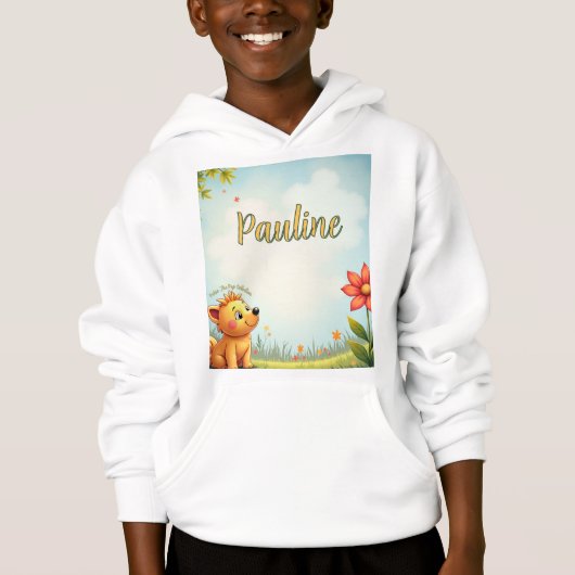 Gepersonaliseerde Pullover Hoodie voor kinderen (Voorkant)