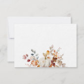 Gepersonaliseerde Pumpkin Autumn Herfst Flat Note  Notitiekaartje (Achterkant)