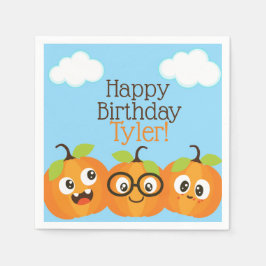 Gepersonaliseerde Pumpkin Patch Boerderij Kinderen Servet