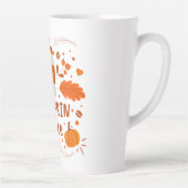 Gepersonaliseerde Pumpkin Spice koffie, herfstblad Latte Mok (Rechts)