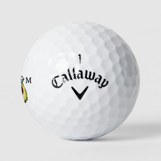 Gepersonaliseerde Punk Avocado Callaway golfballen (Logo)