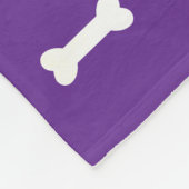 Gepersonaliseerde Puppy Dog Paw Print Deken Naam t (Hoek)