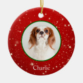 Gepersonaliseerde Puppy Dog Pet Photo Ornament (Voorkant)