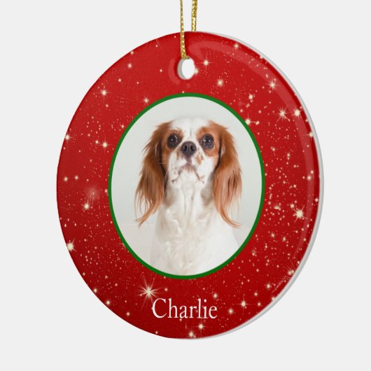 Gepersonaliseerde Puppy Dog Pet Photo Ornament (Links)