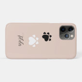 Gepersonaliseerde puppy hart poten Case-Mate iPhone case (Achterkant (horizontaal))