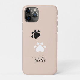 Gepersonaliseerde puppy hart poten Case-Mate iPhone case