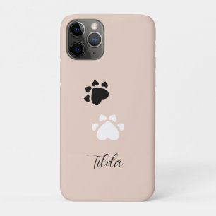 Gepersonaliseerde puppy hart poten Case-Mate iPhone case