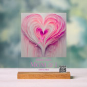 Gepersonaliseerde "Pure Liefde" Mama en ik Acryl Bord (Neutraal)