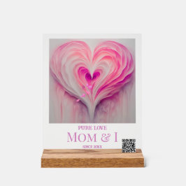 Gepersonaliseerde "Pure Liefde" Mama en ik Acryl Bord