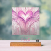 Gepersonaliseerde "Pure Love" Monogram voor echtpa Acryl Bord (Neutraal)