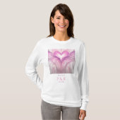 Gepersonaliseerde "Pure Love" Monogram voor echtpa T-shirt (Voorkant volledig)