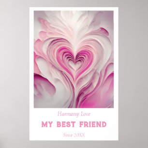 Gepersonaliseerde "Pure Love" Wall Art - Mijn best Poster