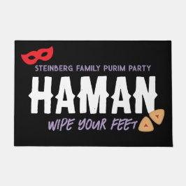 Gepersonaliseerde Purim Shtick Funny Haman Wipe Vo Deurmat