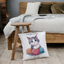 Gepersonaliseerde Purrfect Knitter Cat voor Garenl
