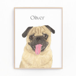 Gepersonaliseerde putkunst foto afdruk