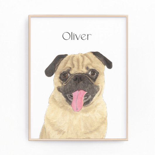 Gepersonaliseerde putkunst foto afdruk